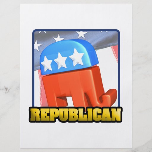 Campaña republicana tarjetas publicitarias