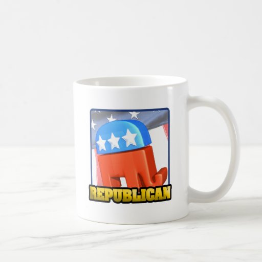 Campaña republicana tazas de café
