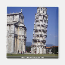 Campanario inclinado famoso, la torre inclinada de iman