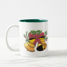 campanas de navidad taza de café