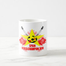 CAMPEÓN 2010 DEL MUNDO DE ESPAÑA TAZA DE CAFÉ
