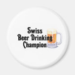 Campeón de consumición de la cerveza suiza imanes  