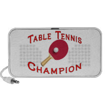 Campeón de los tenis de mesa iPod altavoz