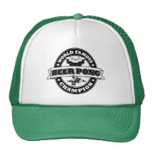 Campeón de Pong de la cerveza Gorras De Camionero