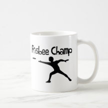 Campeón del disco volador taza de café