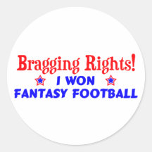 Campeón del fútbol de la fantasía pegatinas  