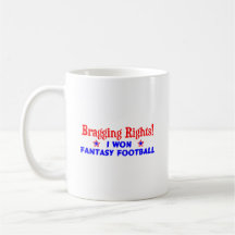 Campeón del fútbol de la fantasía tazas de café