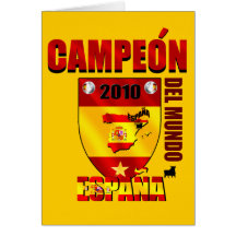 Campeón Del Mundo España Felicitación