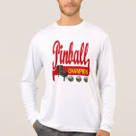 Campeón del pinball camiseta
