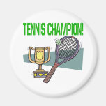 Campeón del tenis imán para frigorífico