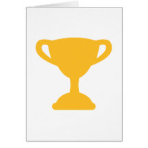 Campeón del trofeo de la taza felicitaciones