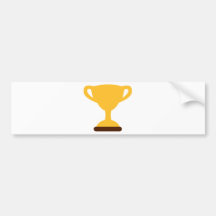 Campeón del trofeo de la taza pegatina de parachoque