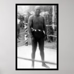 Campeón pesado Jack Johnson 1912 del boxeo Posters