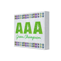 Campeón verde - club del ganador del AAA (cambie s Impresion De Lienzo