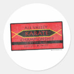 Campeonato del karate etiqueta