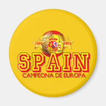 Campeones de España 1964 y 2008 de los regalos de  Imanes De Nevera