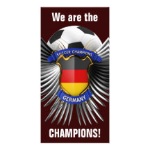 Campeones del fútbol de Alemania Tarjetas Fotograficas Personalizadas
