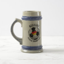 CAMPEONES DEL FÚTBOL DE ALEMANIA TAZA DE CAFÉ