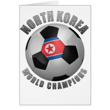 CAMPEONES DEL FÚTBOL DE COREA DEL NORTE TARJETA