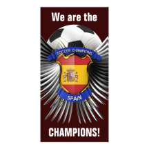 Campeones del fútbol de España Tarjeta Personal Con Foto