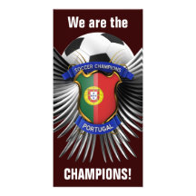 Campeones del fútbol de Portugal Tarjeta Fotográfica Personalizada
