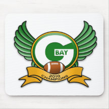 Campeones del Green Bay 2010 Alfombrillas De Ratones