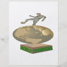 Campeones del mundo tarjetas publicitarias