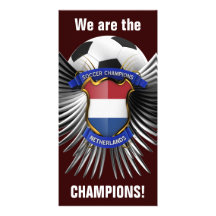 Campeones holandeses del fútbol tarjeta personal
