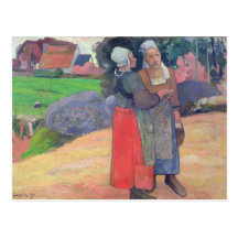 Campesinos bretones, 1894 postal