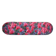 Campo de flor rosado y púrpura patines 