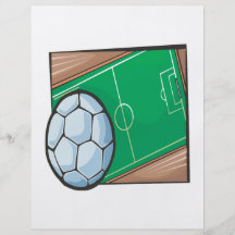 Campo de fútbol tarjetas informativas
