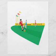Campo de fútbol tarjetones