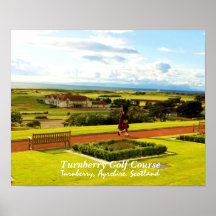 Campo de golf de Turnberry, poster de Escocia