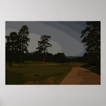 Campo de golf Rotoscope de la noche Impresiones