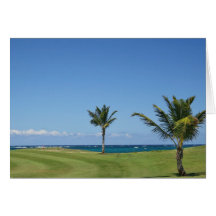 Campo de golf tarjeta