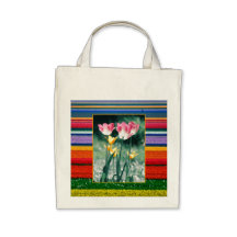 Campo de la bolsa de asas de los tulipanes