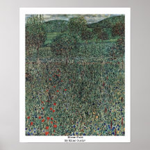 Campo de la floración de Klimt Gustavo Posters
