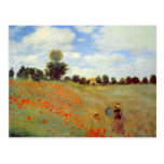 Campo de las amapolas, Claude Monet Postal