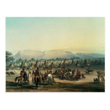 Campo de los indios de Piekann Postal