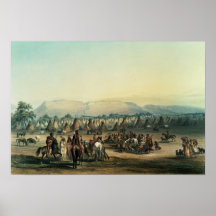 Campo de los indios de Piekann Poster