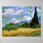 Campo de trigo con los cipreses (F717), Vincent va Posters