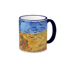 Campo de trigo de Van Gogh con la taza de los cuer