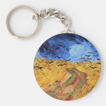 Campo de trigo de Van Gogh con llavero de los cuer