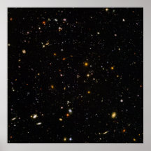 Campo del espacio ultra profundo de Hubble Posters