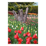Campo del tulipán, le invitan invitación personalizada