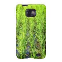 Campos de arroz verdes enormes de arroz en Bali Samsung Galaxy S2 Funda