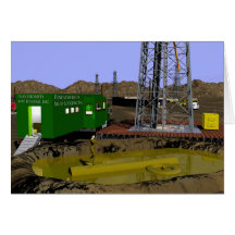 Campos petrolíferos - registración del fango felicitaciones