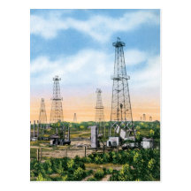 Campos petrolíferos tarjetas postales