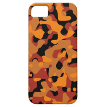 Camuflaje anaranjado del cazador iPhone 5 Case-Mate protector