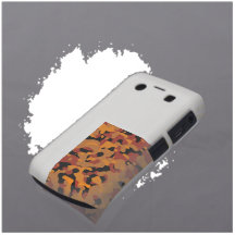 Camuflaje anaranjado del cazador blackberry carcasas